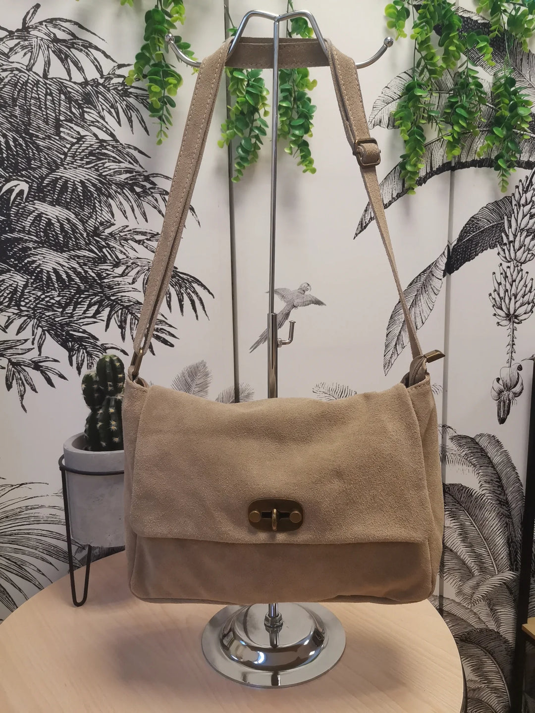 SAC EN DAIM A RABAT JENNA BEIGE