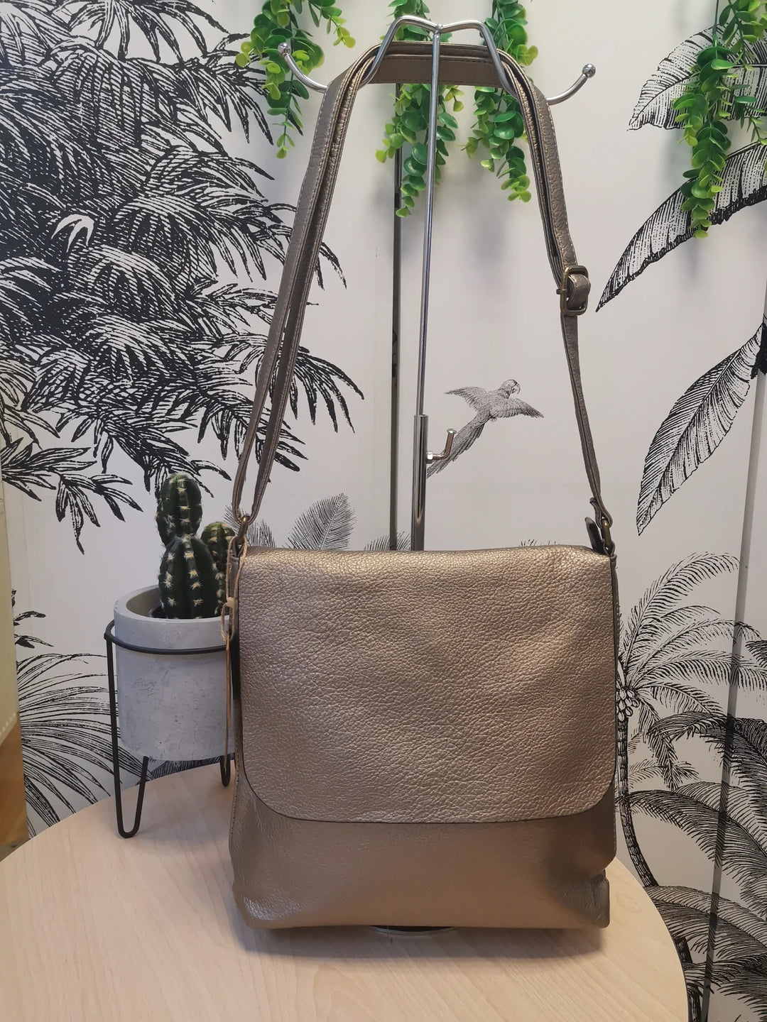 SAC BESACE À RABAT MARGOT BRONZE