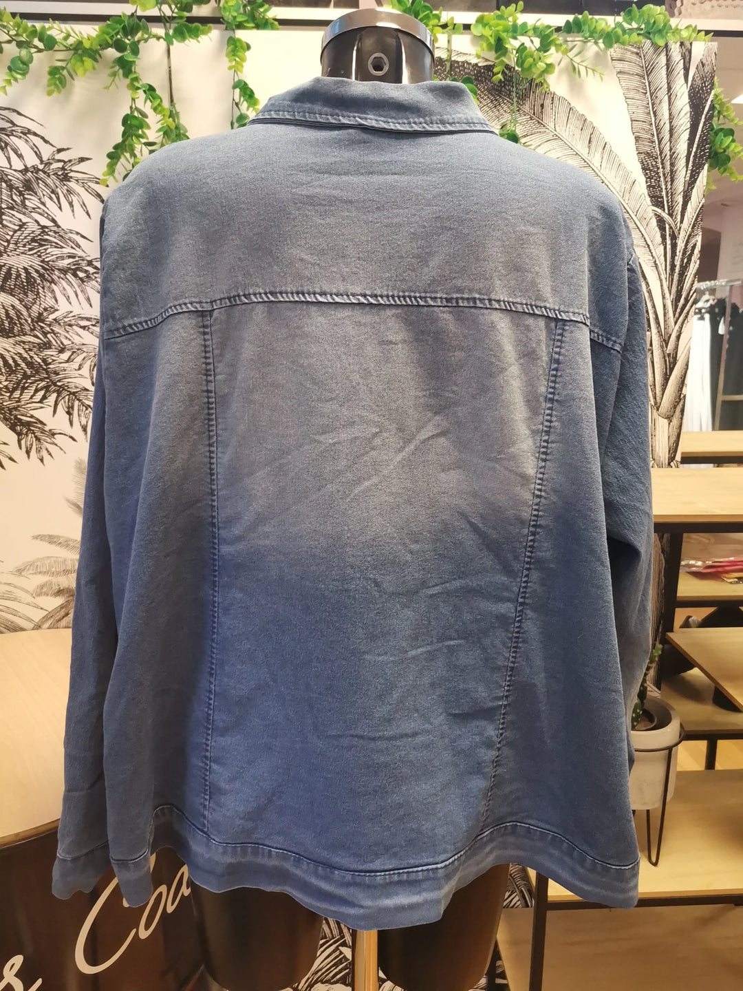 VESTE EN JEANS OVERSIZE JENNY BLEU CLAIR