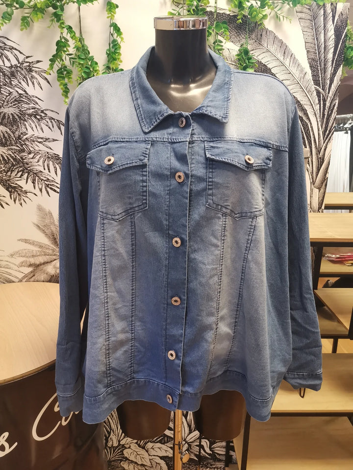 VESTE EN JEANS OVERSIZE JENNY BLEU CLAIR